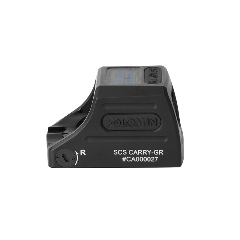 Holosun SCS-Carry-GR Solar Charge Green Dot Sight For Slim Carry-sized Sub-compact Pistols