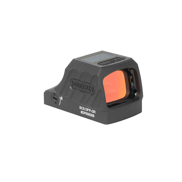 HOLOSUN Enclosed SCS 320 Green 2 MOA Dot/32 MOA Circle Parallax-Free Pistol Sight Compatible with P320 Optics Ready Handguns - Solar Charging Sight with Multi-Reticle System & Auto Adjusting Reticle Brightness
